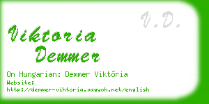viktoria demmer business card